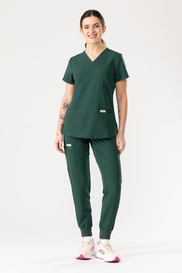 Medicínský set Uniformix RayOn, blůza 3000 + kalhoty 3020. Hunter Green