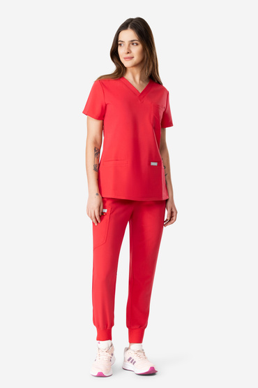 Medicínský set Uniformix RayOn, blůza 3000 + kalhoty 3020. Red